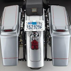 Cycle Visions CV-7205 Bagger Taillight Bag Mounts For Harley-Davidson Softail With Lo-Mount Exhaust