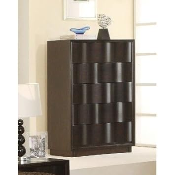 Modus Furniture Maui Wave Five Drawer Chest, Chocolate Brown,Modus,2W3184,2w3184