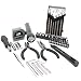 45-Piece Tool Kit W/Pliers, Precision Screwdriver Set, Flashlight, Zippered Canvas Tote & More!