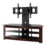 WE Furniture 60-Inch 4-in-1 TV Stand with Removable Mount, Espresso/Black