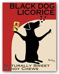 Black Dog Licorice by Ken Bailey 8"x10" Art Print Poster