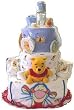 3 Tier Pooh Baby Diaper Cake
