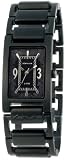 Kahuna Stainless Steel Ladies Black Analogue Dial & Black Iron Plated Stainless Steel Bracelet