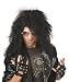 Heavy Metal Rocker Black Wig for Halloween Costume