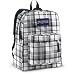 JanSport Superbreak Backpack (White/ New Storm Grey Rebel Plaid)