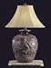 Rustic Bronze Table Lamp With Mermaid Design