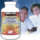 Kirkland Signature Calcium Citrate with Vitamin D, K, Magnesium and Zinc - 300 Tablets