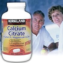 Kirkland Signature Calcium Citrate with Vitamin D, Magnesium and Zinc - 300 Tablets
