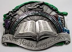 The Word of God Buckle,  3-D Buckle