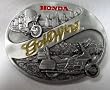 Honda Gold Wing Motorcycle Scenic Enamel Pewter Buckle~Discontinued Buckle