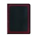 Smead Clear Front Polypropylene Pocket Padfolio with Pad, Inside Cover Card Slot, Red (85849)