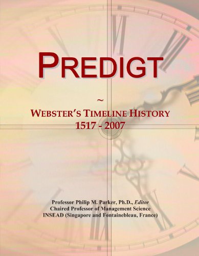 Predigt: Webster's Timeline History, 1517 - 2007