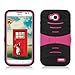 Aimo Wireless Ridgeline Hybrid Armor Case with Kickstand for LG Optimus L90 - Retail Packaging - Pink/Black