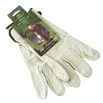 Mens Leather Gardening Gloves Heavy Duty