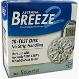 Ascensia Breeze 2 Test Strips Box of 50