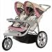 Grand Safari Swivel Wheel Jogger Double Stroller Color: Gray / Yellow