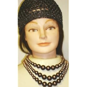 Three Strand Medium Chain Fading Graduated Amber Pearls and Earrings on Clips Offered with Hand...