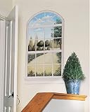 Trompe L' Oeil Country WINDOW Wallpaper wall MURAL