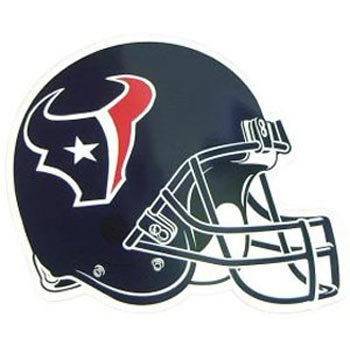 Houston Texans 12 Inch Helmet Car Magnet (Quantity of 1)