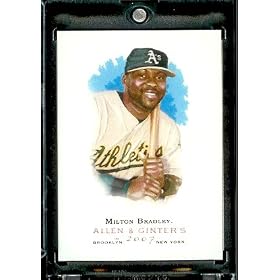 2007 Topps Allen & Ginter # 128 Milton Bradley Oakland Athletics Baseball Card