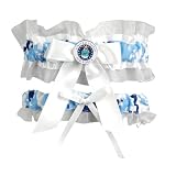 Jamie Lynn Wedding Digital Military Collection, Garter Set, Blue, Air Force