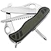 Multi-Tool Knife, 4 Tools, 5 Func, SS, Olive