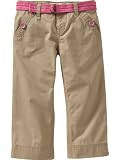 Old Navy Girls Belted Twill Capris