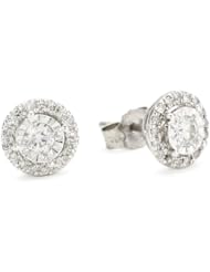Kobelli "Amour" Round Diamond Fashion Earrings (1/4 Cttw, HI/I1-I2), 0.28"