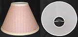Isabella Pink Check Fabric Lamp Shade - shade only