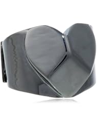 BCBGeneration I Heart You Hematite Adjustable Ring