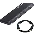 HDMI 1x4 Powered 4 ports Splitter Ver 1.3 Full HD 1080P with HDCP Support, Deep Color, HD Audio and Max Bandwidth of 10.2Gbps w/ 5ft HDMI male to HDMI male Cable