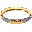 Gold and Rodium Plated Bracelets Costume Jewelry from India Unique Gift for Her 2.5 inches
