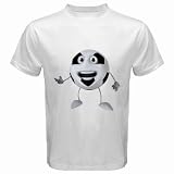 Men's Customized DANCING SOCCER BALL 100% Cotton White T-shirt