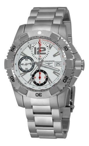 Longines Men's L36514166 HydroConquest Automatic Chronograph White Chronograph Dial Watch