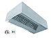 EconAir 9 ft. Wide Exhaust-Only Wall Canopy Hood with Built-in 3" Back Stand Off