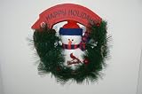 St Louis Cardinals 12" Team Snowman Christmas Wreath