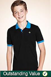 Boys Limited Pure Cotton Contrast Polo Shirt