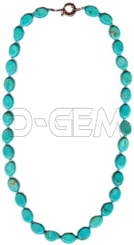 Oval Blue Turquoise necklace