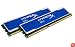Kingston HyperX Blu 16GB Kit (2x8 GB Modules) 1600MHz 240-pin DDR3 Non-ECC CL10 Desktop Memory KHX1600C10D3B1K2/16G