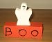 Wooden Halloween Ghost Boo Decoration