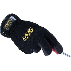 Fast Fit Gloves, L, Black, Mechanix Wear (1 Pair) by Mechanix