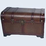 Wooden Storage Trunk Hope Chest Toy Box Case Antique