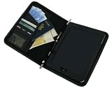rooCASE Executive Folio Full Genuine Leather (Smooth Black) Case for Apple iPad 3G Wi-Fi