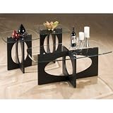 Jofran 3 Piece Glass Coffee Table and End Table Set