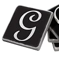 Marble Coaster Set G - Black