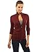PattyBoutik Women's Turtleneck Full Zip Cardigan