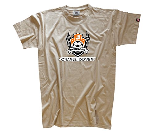 EM Football Collection 2016 fussball – Niederlande Nederlande Holland T-Shirt Beige M