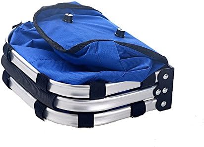 SHUMU 2-Layer Durable and Water Proof Shopping Basket, Shopping Cart Bag, Storage Box Large Multifunctional Basket ✪ with Max Load Capacity of 30KG (Blue)