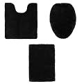 Modern Home Bath Rugs - Ebony