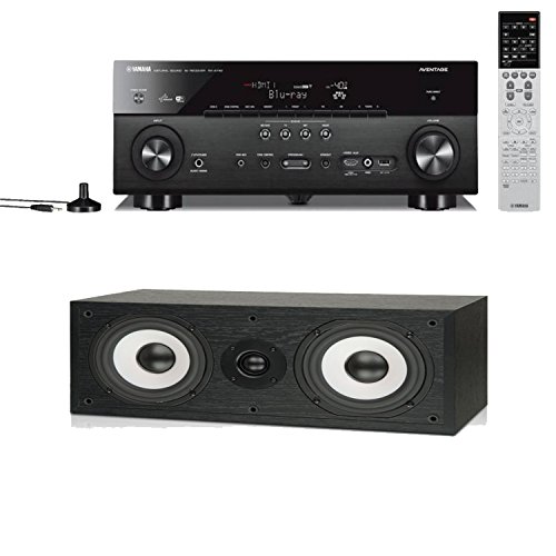 Yamaha RX-A740BL AVENTAGE 7.2 Channel 4K Home Theater Receiver Plus A Boston Acoustics Classic II CS225C Center Channel Loudspeaker